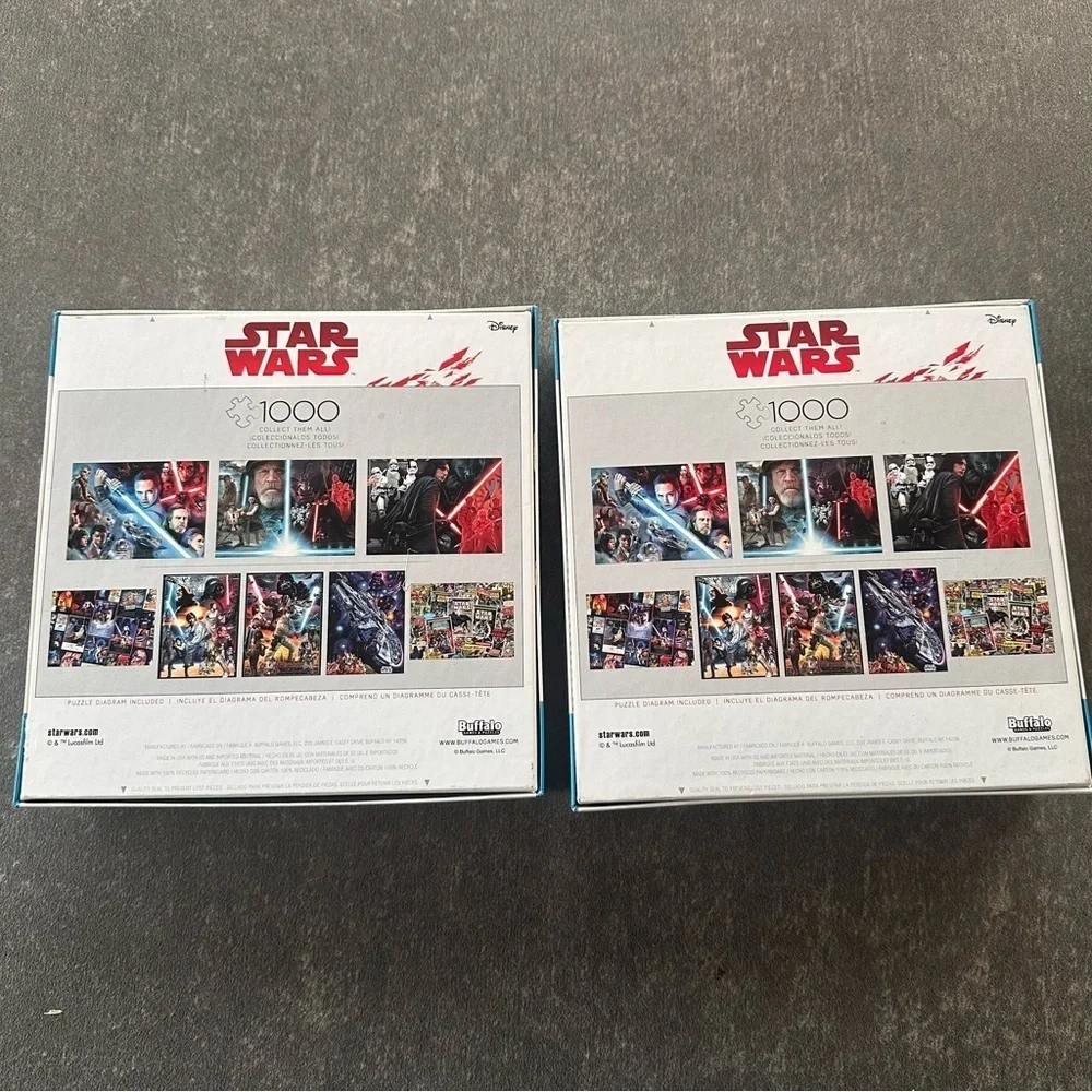 Star Wars 1000pc Puzzle Set (2) – Buffalo Games – New Sealed